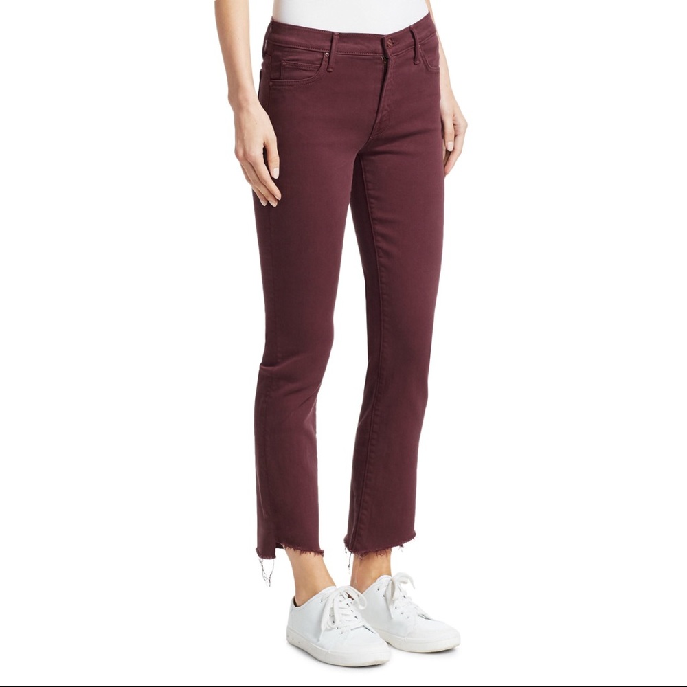 Mother Rascal ankle Fray hem Jeans